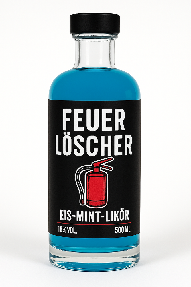 Feuerlöscher - Likör [Eis-Mint] - 500ml