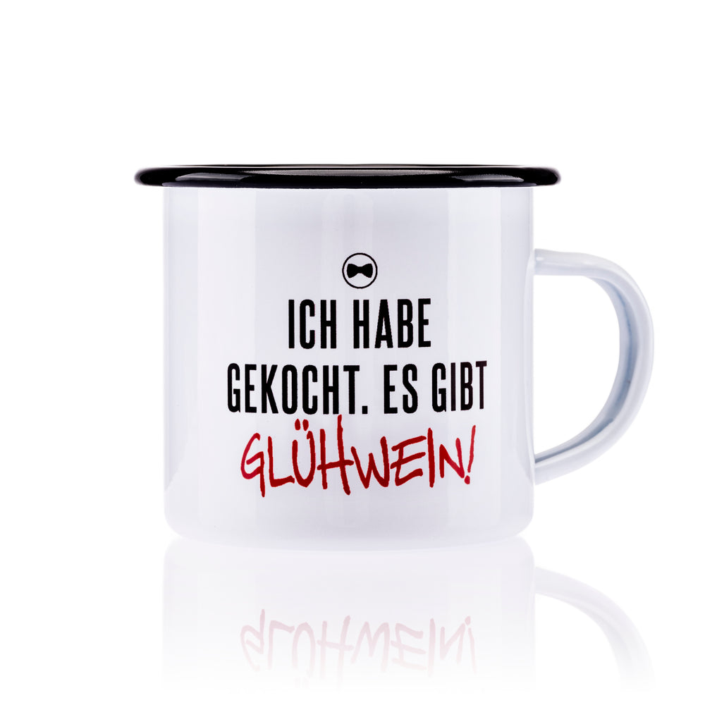 Tasse - „Ich habe gekocht - es gibt Glühwein“